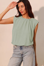 Load image into Gallery viewer, Matte Crepe Ruched Bubble Top
