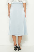 Load image into Gallery viewer, Satin Waist Tie Flared Midi Skirt
