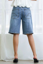 Load image into Gallery viewer, Adjustable Waist Bermuda Jean
