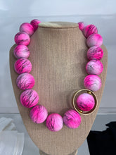 Load image into Gallery viewer, Oversized Neon Wooden Beads Necklace
