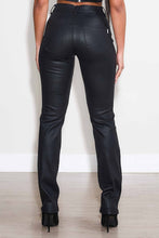 Load image into Gallery viewer, Coated Slim Straight Pants
