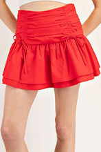 Load image into Gallery viewer, Ribbon Tie Ruched Skort
