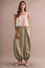 Load image into Gallery viewer, Drawstring Hem Wide Leg Balloon Pant

