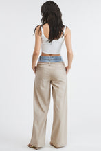 Load image into Gallery viewer, Pinstripe Denim Waistband Trouser

