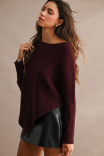 Load image into Gallery viewer, Asymmetrical Boat Neck Sweater
