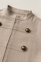 Load image into Gallery viewer, Double Breasted Mock Neck Vest
