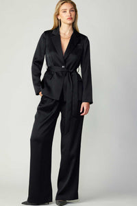 Silky Front Pintucked Trouser