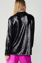 Load image into Gallery viewer, Button  Down Sequin Shirt
