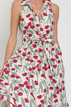 Load image into Gallery viewer, Halter Backless Belted Midi Dress
