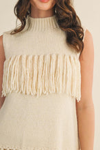 Load image into Gallery viewer, Fringe Sleeveless Knit
