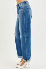 Load image into Gallery viewer, Mid Rise Barrel Double Roll Up Jeans

