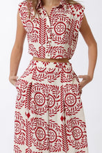 Load image into Gallery viewer, Shoulder Pad Button Down  Top &amp; Long Pants Set
