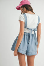 Load image into Gallery viewer, Denim Romper With Back Tie Detail
