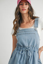 Load image into Gallery viewer, Denim Romper With Back Tie Detail

