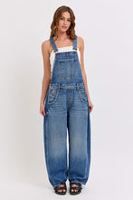 Load image into Gallery viewer, Mid  Waisted Barrel Overall
