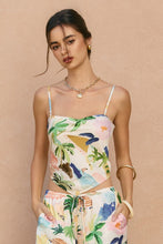Load image into Gallery viewer, Isla Bonita Dipped Hem Tie Back Top
