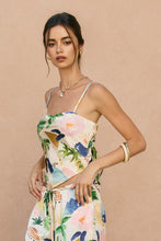 Load image into Gallery viewer, Isla Bonita Dipped Hem Tie Back Top
