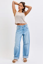 Load image into Gallery viewer, Mid Waist Barrel  Leg With Cuff
