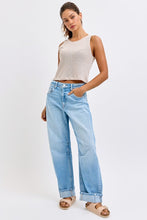 Load image into Gallery viewer, Mid Waist Barrel  Leg With Cuff
