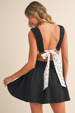 Load image into Gallery viewer, Mini Dress With Polka Dot  Bow
