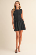 Load image into Gallery viewer, Mini Dress With Polka Dot  Bow

