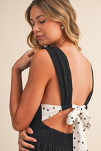Load image into Gallery viewer, Mini Dress With Polka Dot  Bow
