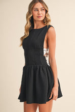 Load image into Gallery viewer, Mini Dress With Polka Dot  Bow

