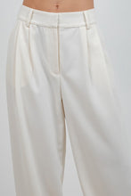 Load image into Gallery viewer, Pleated Trousers with Tapered Leg Opening
