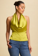 Load image into Gallery viewer, Drape Satin Cowl Top
