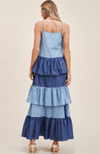 Load image into Gallery viewer, Color Block Denim Dress
