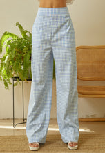 Load image into Gallery viewer, Gingham Waist Smocked Pants
