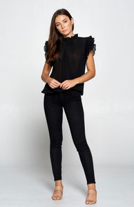 Adette Pleated Detail Top