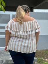 Load image into Gallery viewer, Tassel Detail Off the Shoulder Top

