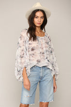 Load image into Gallery viewer, Puffy Sleeve Chiffon Top

