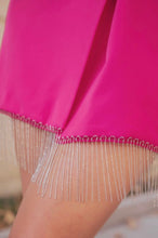Load image into Gallery viewer, Blazer Dress With Beaded Fringe
