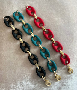 Shiny Gold Link Fun Bracelets