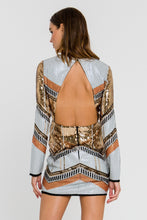 Load image into Gallery viewer, Sequin Backless Mini Dress
