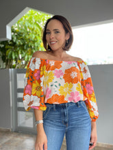Load image into Gallery viewer, Square Neck Floral Top
