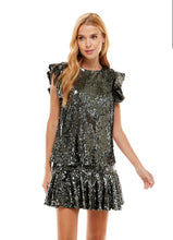 Load image into Gallery viewer, Sequin Ruffle Sleeves Top

