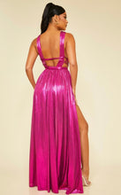 Load image into Gallery viewer, Metallic Wrap Around Gown
