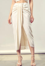 Load image into Gallery viewer, Drape Front Slit Skirt
