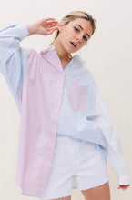 Load image into Gallery viewer, Colorblock Boyfriend Oversized Top
