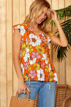 Load image into Gallery viewer, Peplum Flutter Sleeve Blouse
